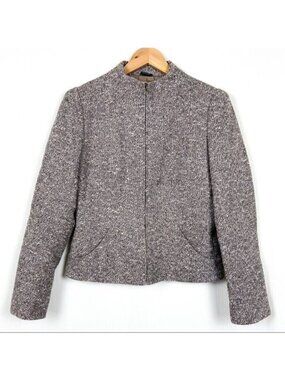 Alexander McQueen Tweed Wool Blazer Evening Jacket EU 42